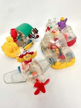 1996 Happy Meal Toys X-Ray Riders Full Set of 4 Collection McDonald's